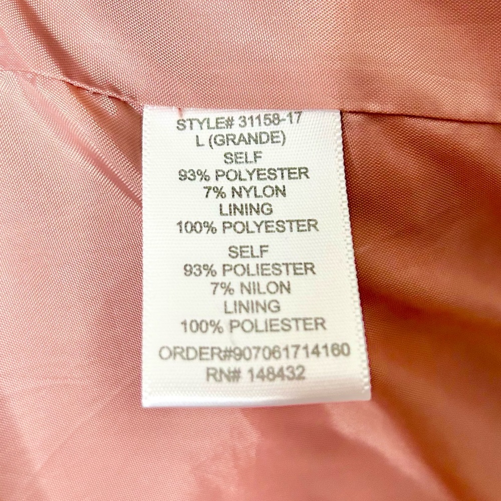 BE COOL lightweight moto jacket, blush/ dusty rose, asymmetrical zip, 31158-17 - Picture 6 of 6